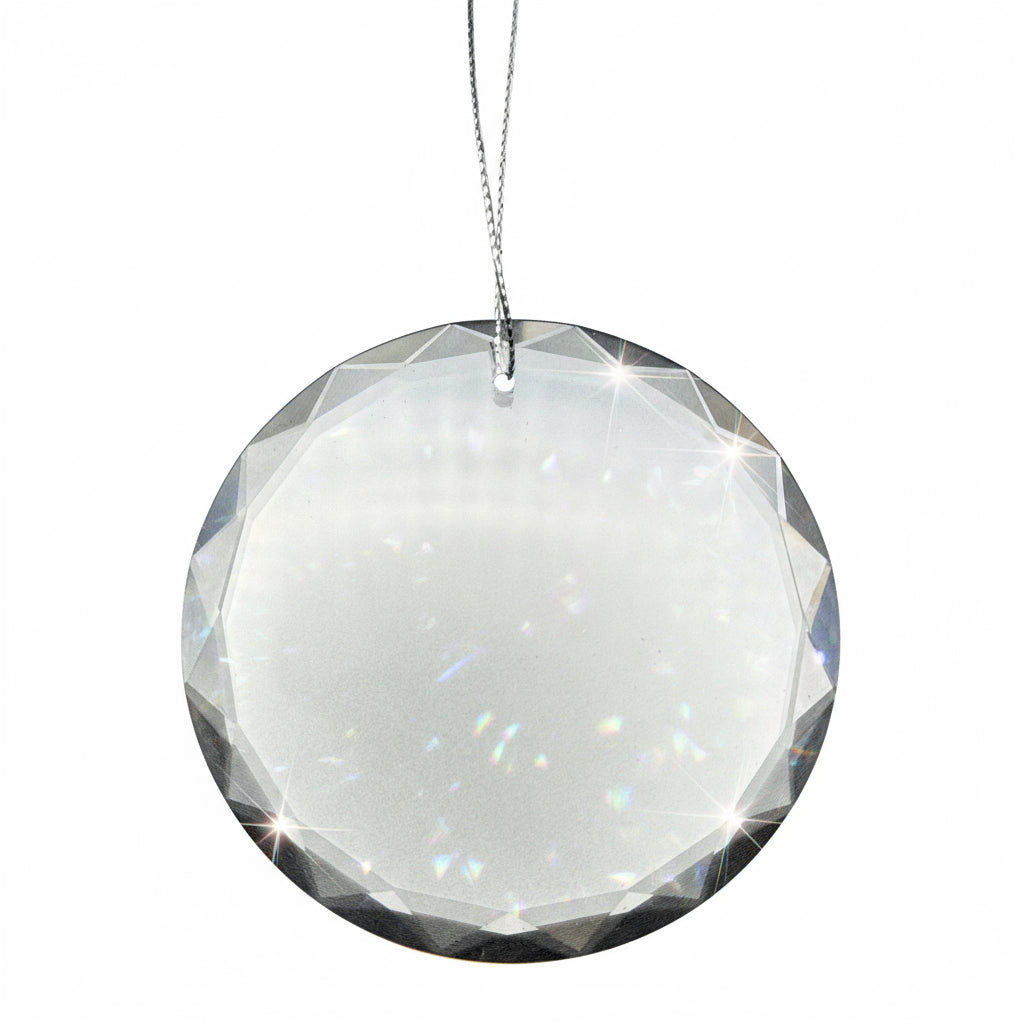 Personalized Crystal Ornament with Custom Engraving – Perfect Christmas Gift & Keepsake Decoration
