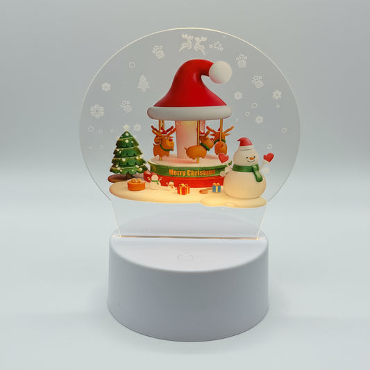 Christmas Gifts Canada – Custom Merry Christmas LED Light | Personalized Engraved Acrylic Lamp | Unique Christmas Gift Ideas for Family, Friends, Couples & Teachers