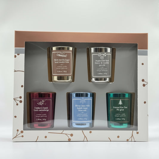 Christmas Gifts for Women – Holiday Scented Candle Gift Set (5 Pack) | Relaxing Christmas Gift Idea Under $25 Canada