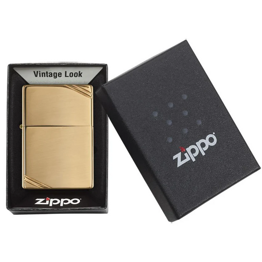 Custom Engraved Zippo – Vintage High Polish Brass | Classic Gift for Him (Canada)