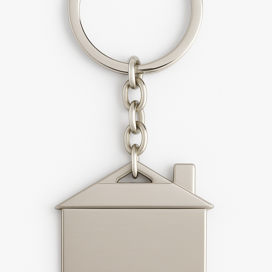 Engraved Keychain  – Brushed Metal Finish