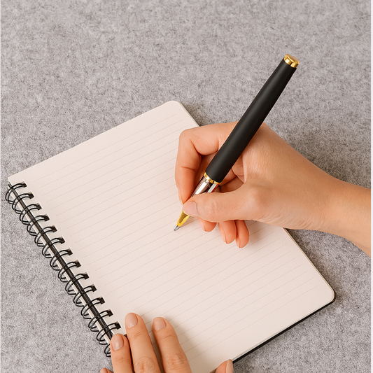 Engraved Matte Black & Gold Pen – Personalized Gift for Executives & Graduates