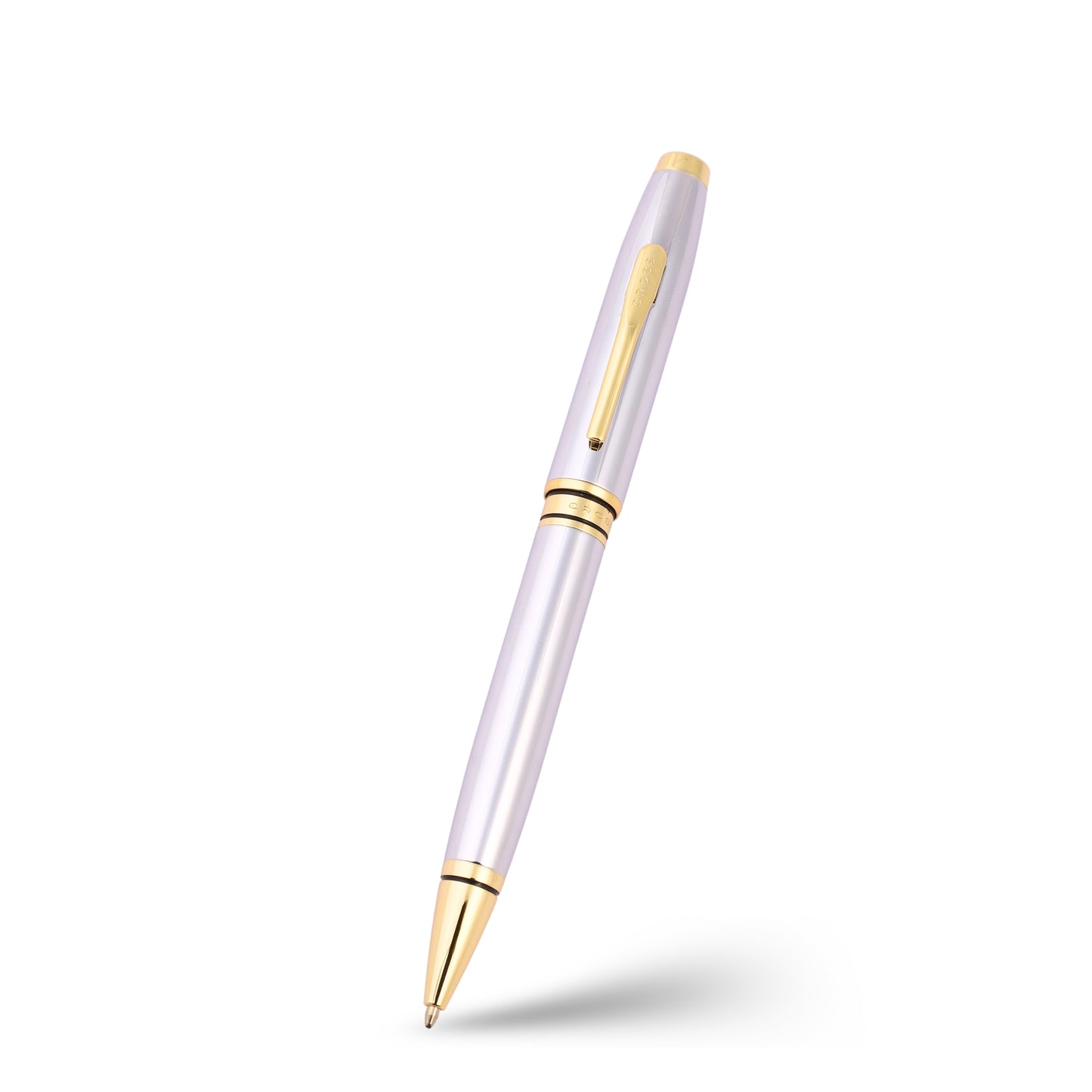 Engraved Cross Bailey Light Black Resin Ballpoint Pen – Personalized Luxury Pen with Gold Trim in Gift Box for Executive Gifts