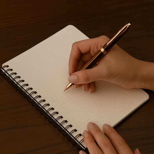 Custom Engraved Black & Rose Gold Pen – Personalized Gift for Office or Graduation