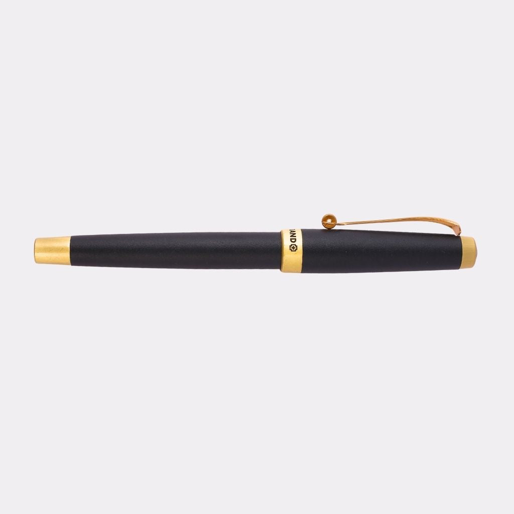 SwissBrand Black & Gold Engraved Pen – Luxury Gift Box