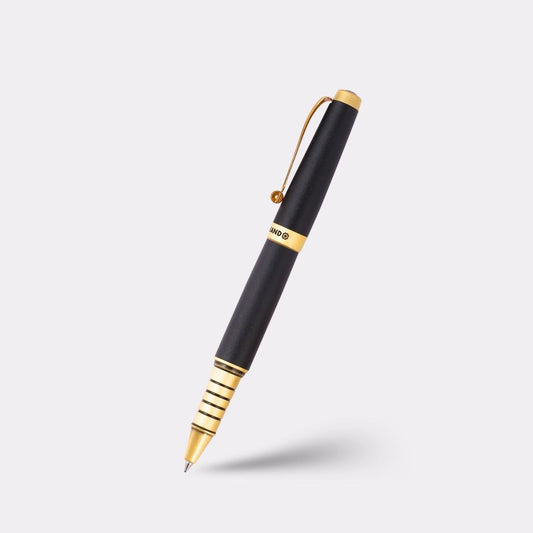 SwissBrand Black & Gold Engraved Pen – Luxury Gift Box