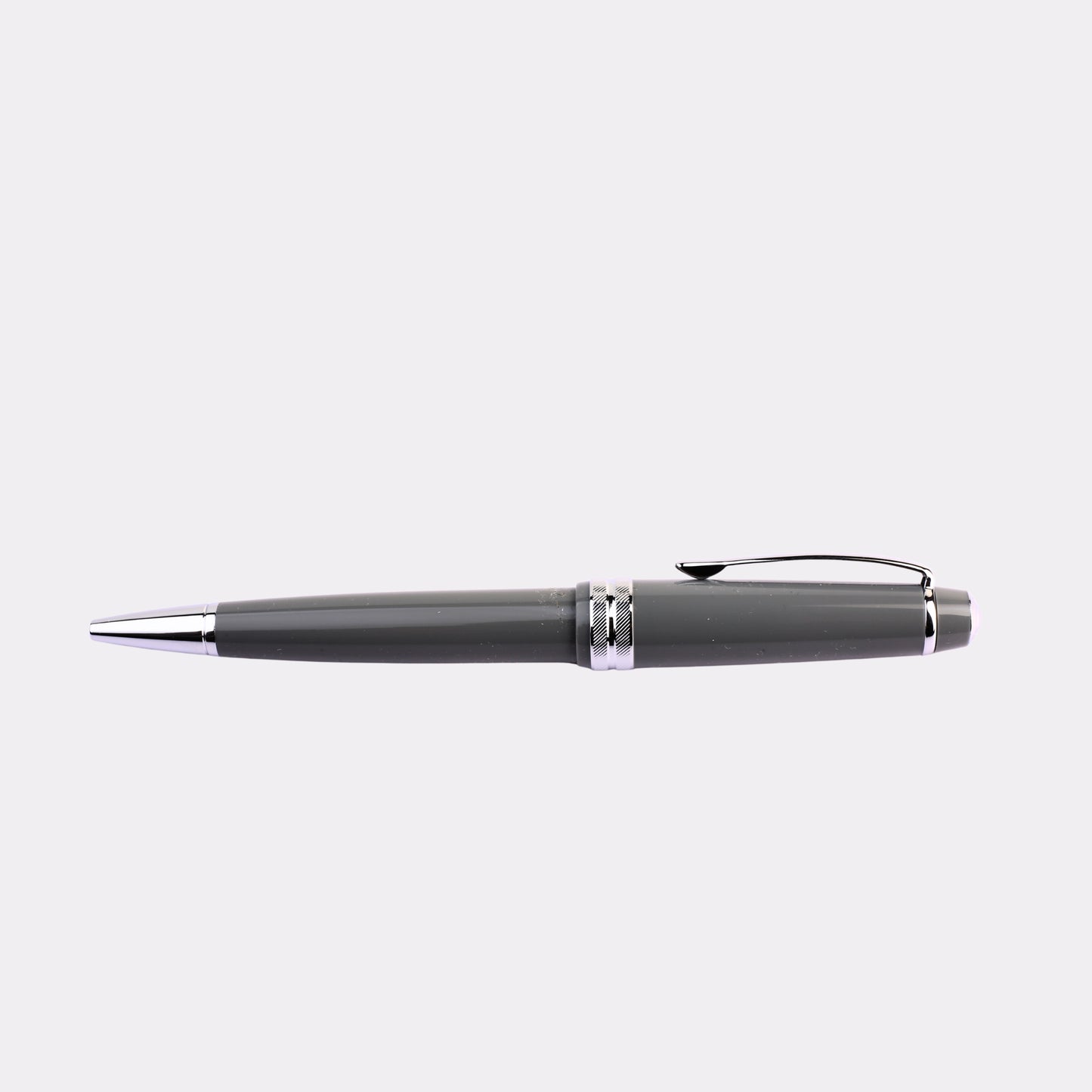 Personalized Cross Ballpoint Pen – Custom Engraved Gray Pen with Chrome Trim in Gift Box for Corporate & Graduation Gifts