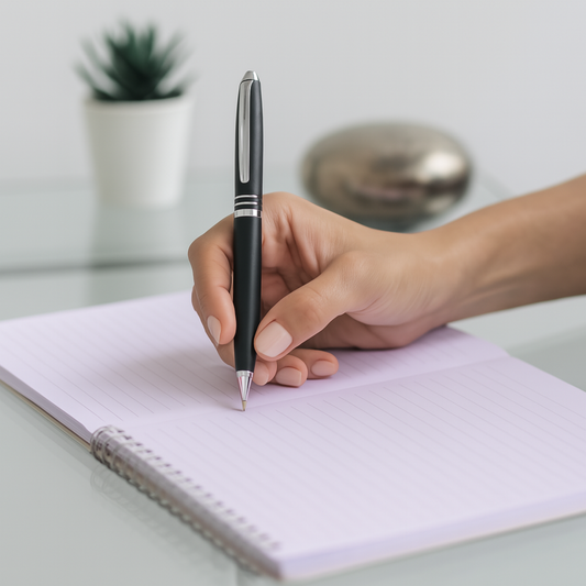 Custom Engraved Matte Black Pen – Personalized Gift for Office & Professionals