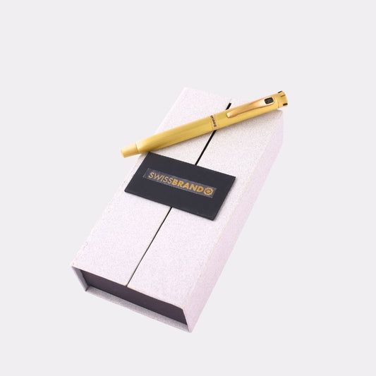 SwissBrand Gold Engraved Pen – Luxury Executive Gift