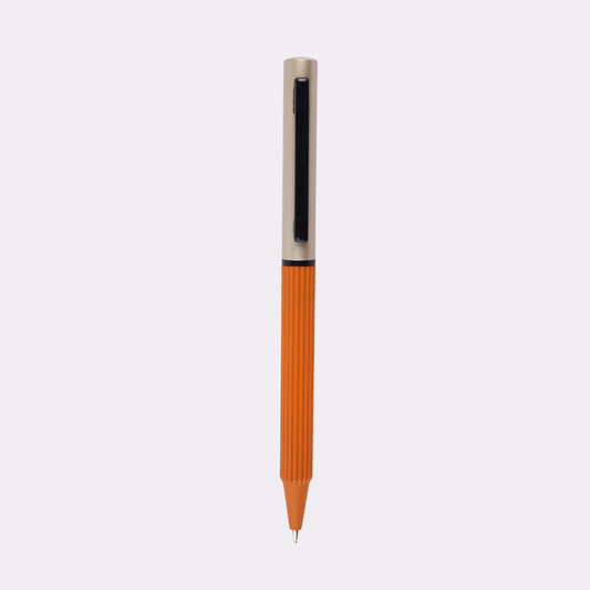 Custom Engraved Orange Grip Pen – Personalized Gift for Students & Offices