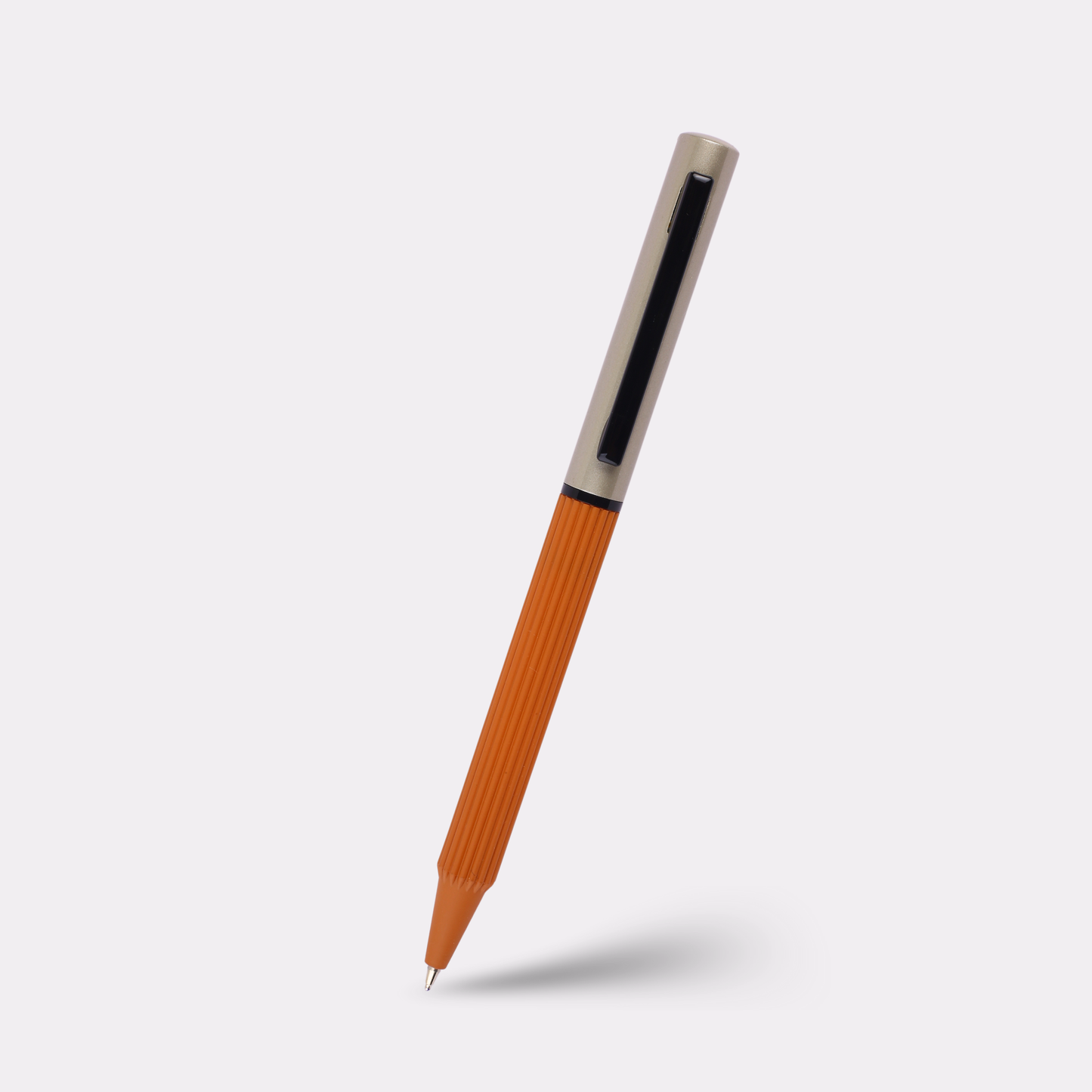 Custom Engraved Orange Grip Pen – Personalized Gift for Students & Offices