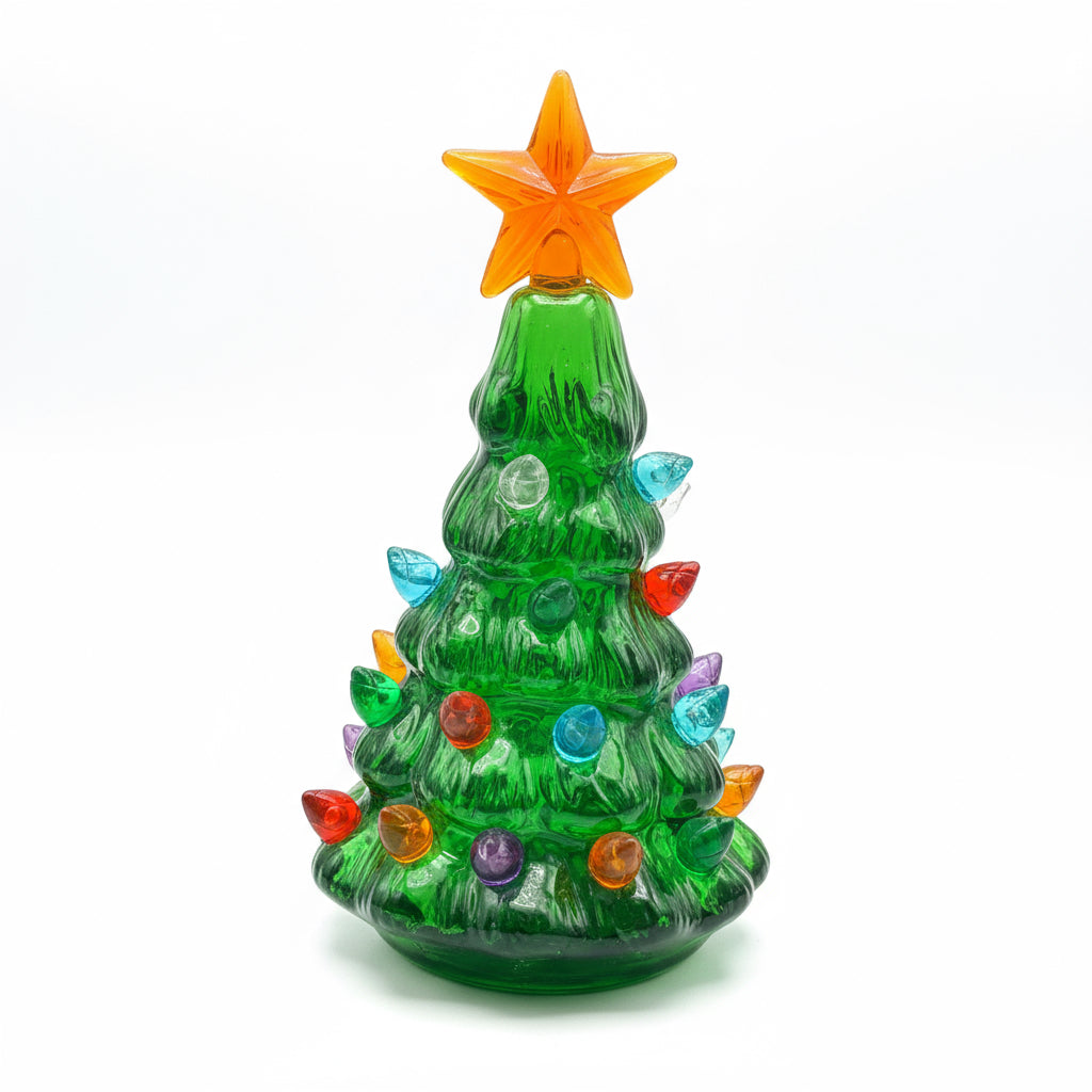Christmas Gifts Canada – Ceramic Christmas Tree with Multicolor Lights & Star | Personalized Christmas Gift | Custom Engraved Holiday Decoration | Unique Christmas Decor 2025