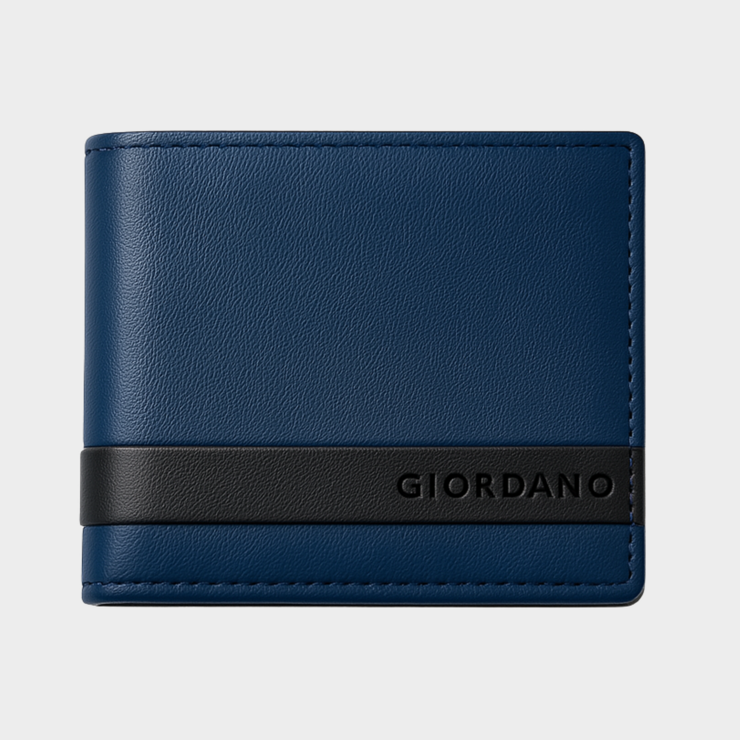 Giordano RFID Navy Blue Wallet for Men – Personalized Engraving Available