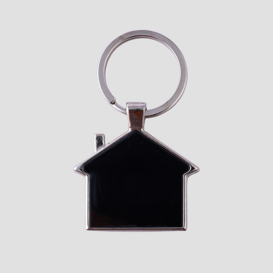 Custom Engraved House Keychain – Personalized Metal Key Ring | Ideal Gift for New Homeowners or Realtors