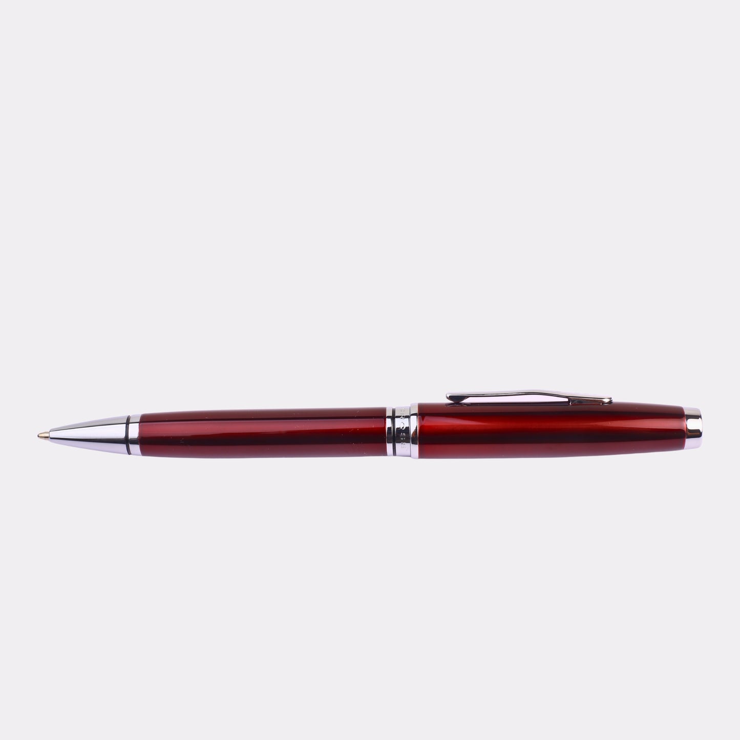 Engraved Cross Conventry Maroon Ballpoint Pen – Personalized Chrome Trim Pen in Gift Box for Graduation, Office & Corporate Gifts