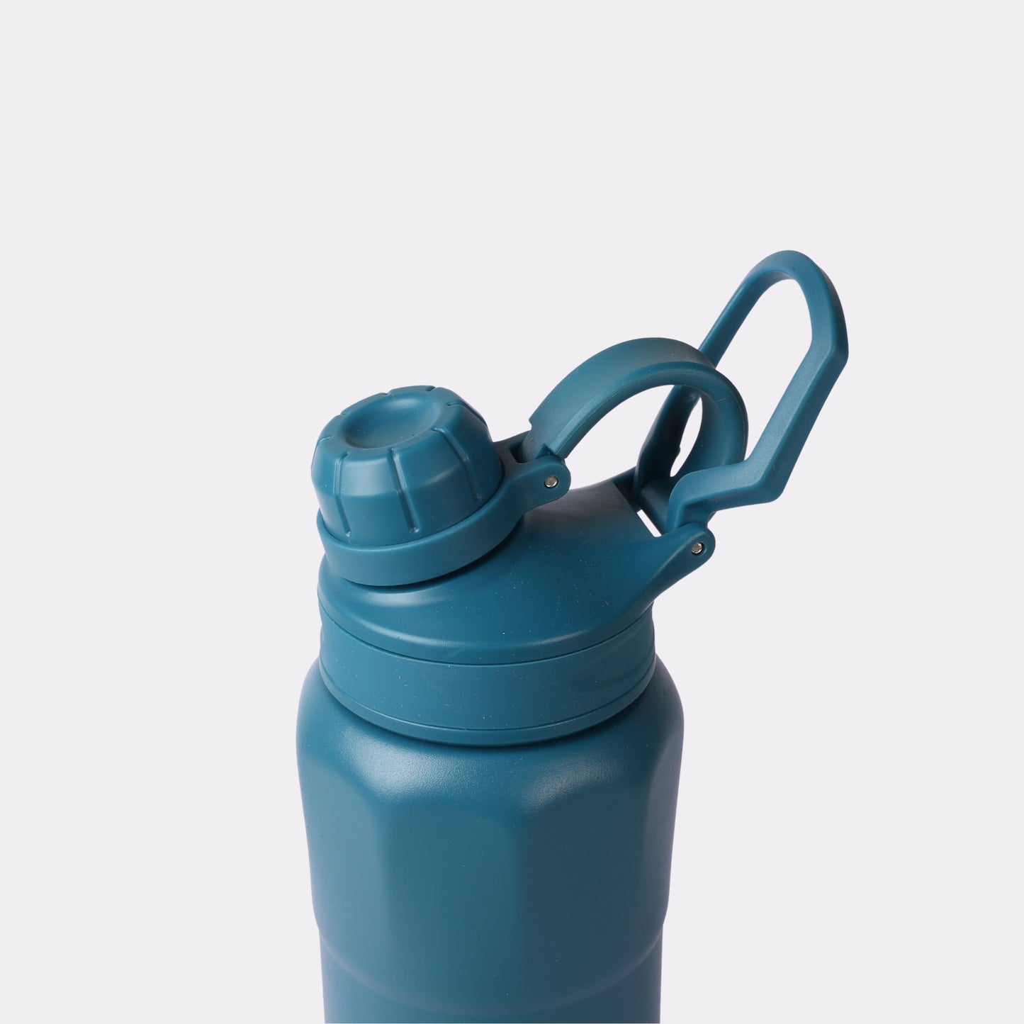 Personalized Teal Sports Water Bottle – Custom Engraved Matte 1L BPA-Free Gym Bottle with Handle Clip