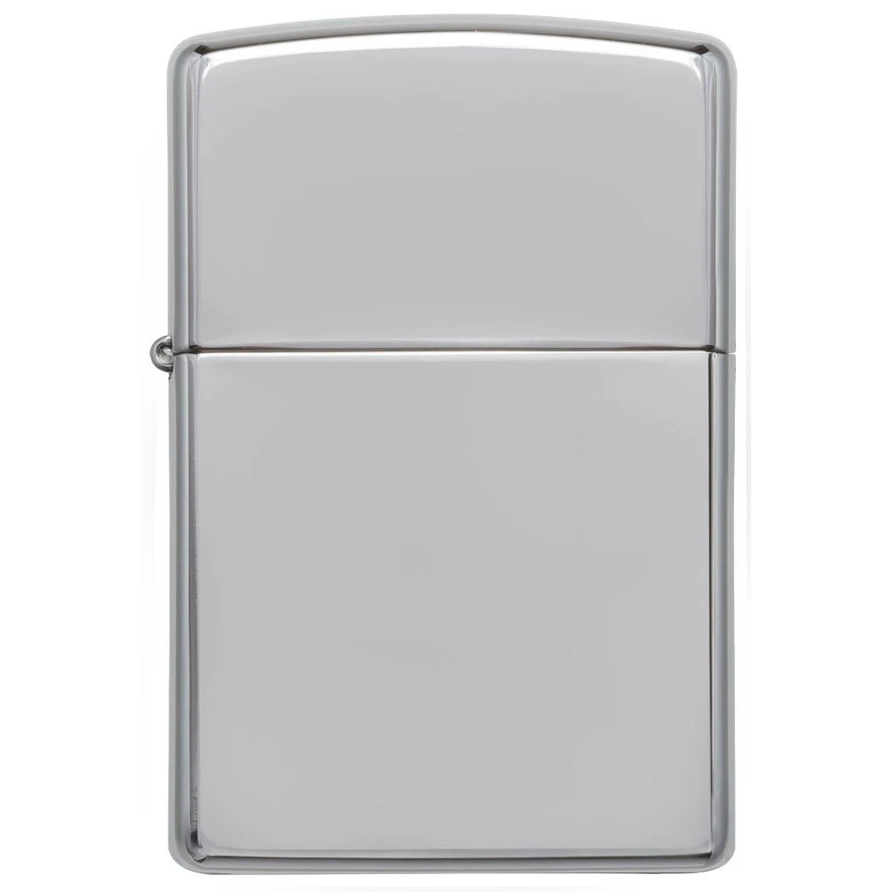 Custom High Polish Chrome Zippo Lighter – Personalized Engraving | Elegant Reflective Finish