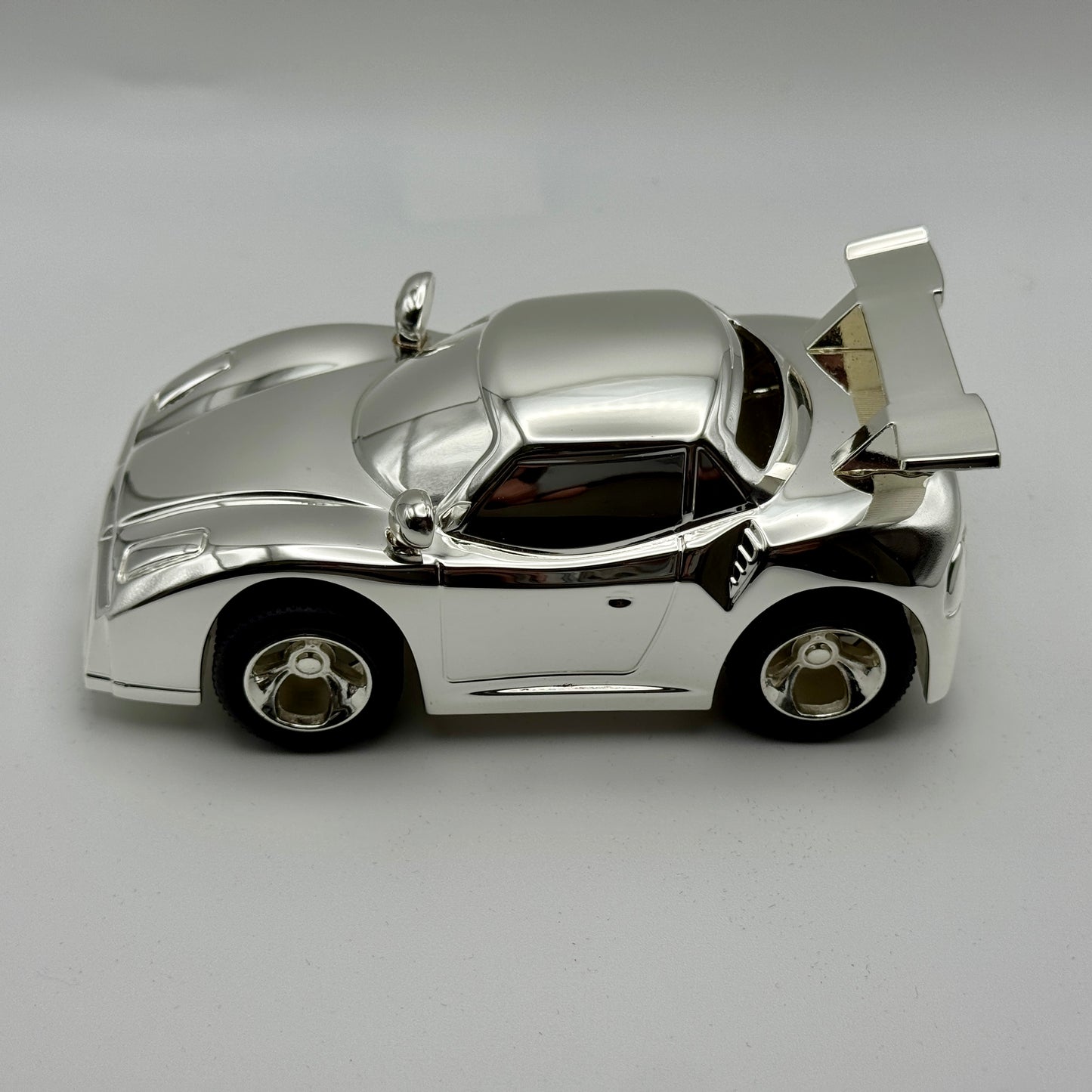 Engraved Keepsake Silver Sports Car – Luxury Collectible Gift