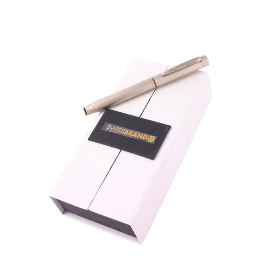 SwissBrand Silver Luxury Pen – Personalized Executive Writing Gift
