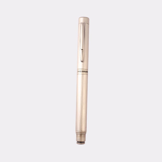 SwissBrand Silver Luxury Pen – Personalized Executive Writing Gift