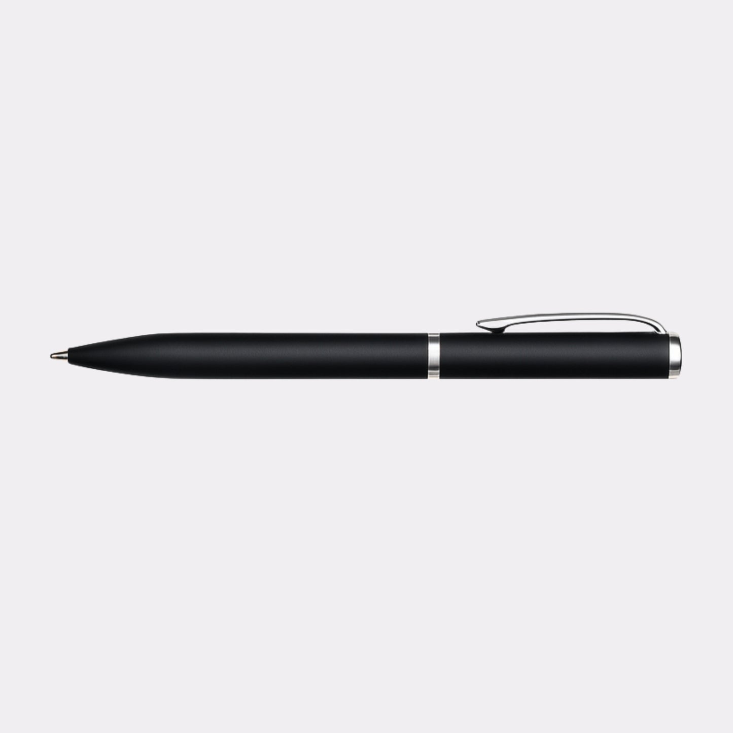 Black Engravable Notebook & Pen Set – Custom Corporate Gift with Metal Plate