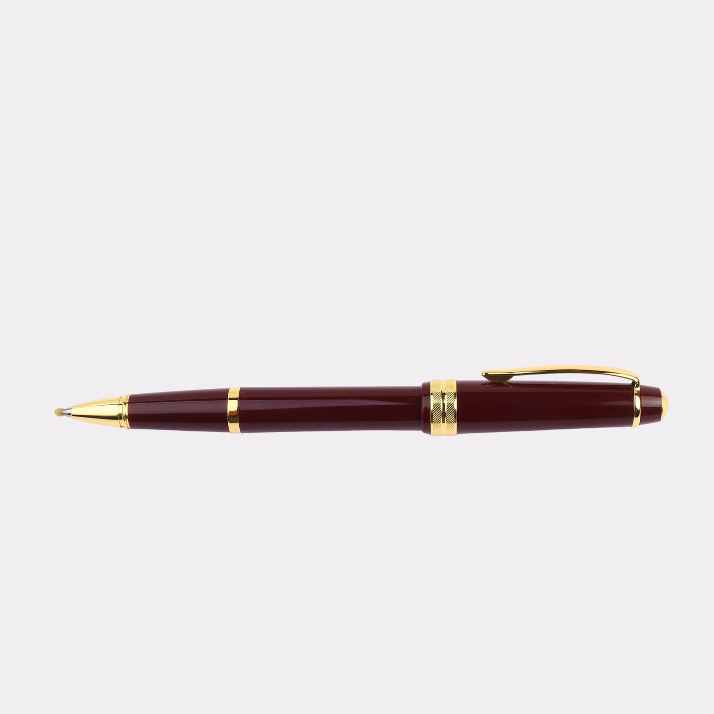 Personalized Cross Bailey Light Burgandy Ballpoint Pen – Gold Trim Engraved Gift Pen with Branded Box for Corporate & Graduation Gifting