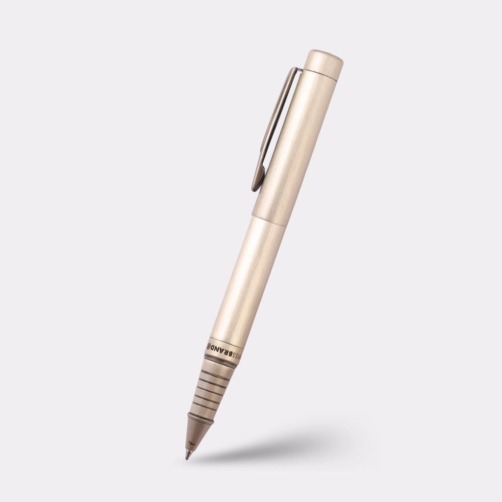 SwissBrand Silver Luxury Pen – Personalized Executive Writing Gift