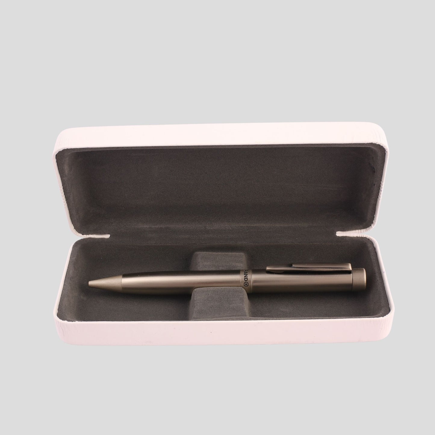Personalized Silver Executive Pen – Engravable SwissBrand Metal Pen with Gift Box