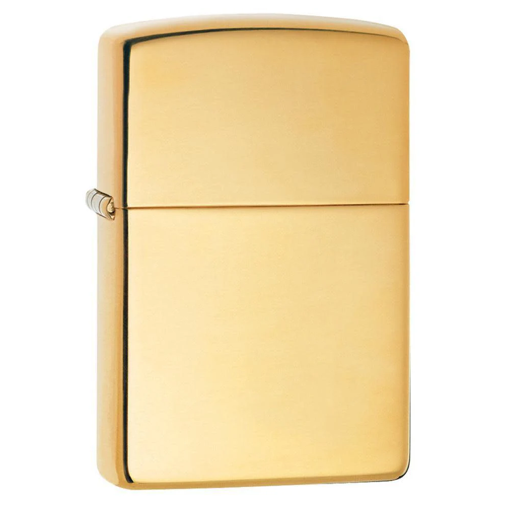 Custom High Polish Brass Zippo Lighter – Personalized Engraving with Name, Initials or Message | Gift-Ready
