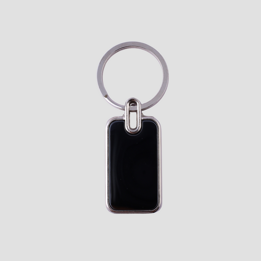 Personalized Rectangle Keychain – Custom Engraved Metal Key Ring | Perfect Gift for Him, Her, or Corporate Clients