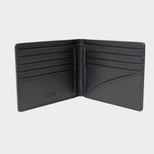 Giordano RFID Navy Blue Wallet for Men – Personalized Engraving Available