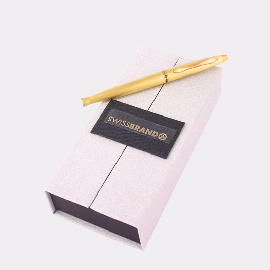 SwissBrand Full Gold Metal Pen – Luxury Gift with Free Engraving