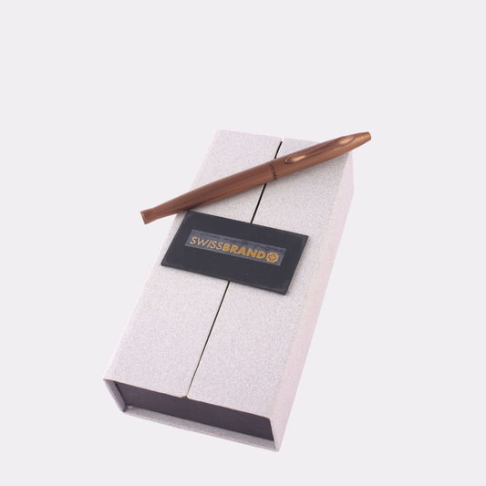 SwissBrand Copper Metal Pen with Grip – Executive Style with Free Engraving
