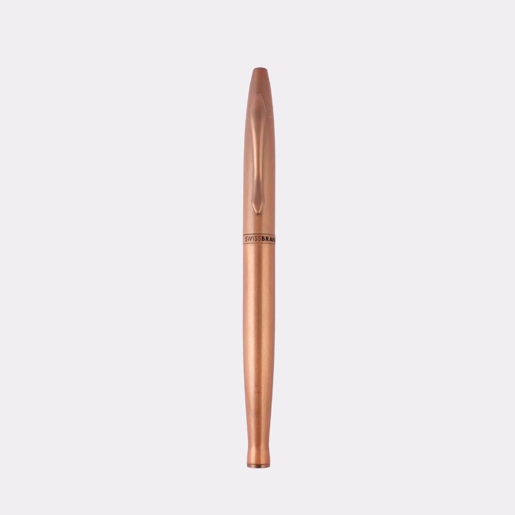 SwissBrand Copper Metal Pen with Grip – Executive Style with Free Engraving