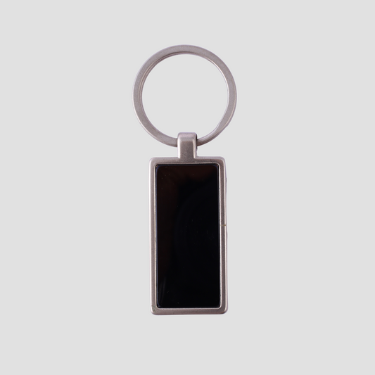 Vertical Engraved Keychain – Personalized Slim Metal Key Ring | Custom Gift for Men, Women & Businesses