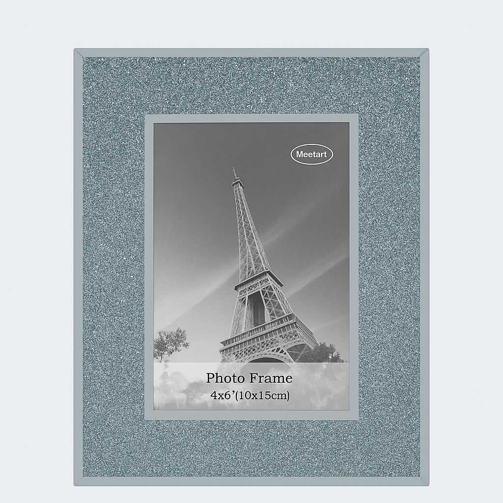 Engraved Glitter Glass Photo Frame – 4x6" (10x15cm)