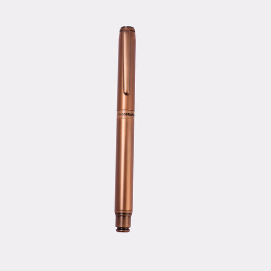 Engravable Swissbrand Copper Fountain Pen – Personalized Metal Writing Pen in Gift Box for Professionals & Gifting