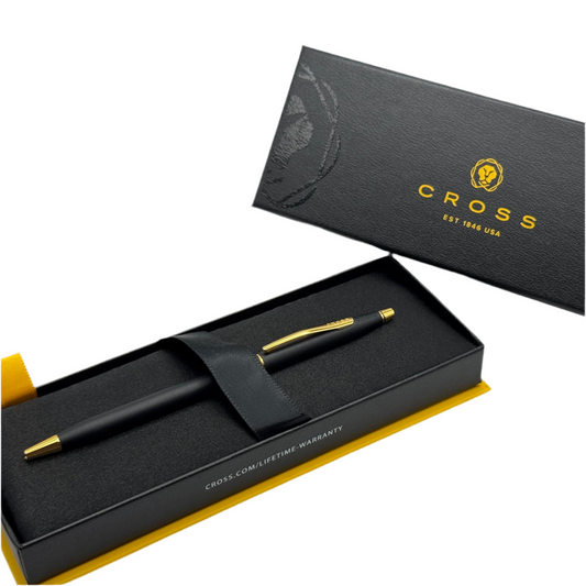 Engraved Cross Pen – Classic Century Black & Gold | Personalized Gifts Canada Toronto, Vancouver & More