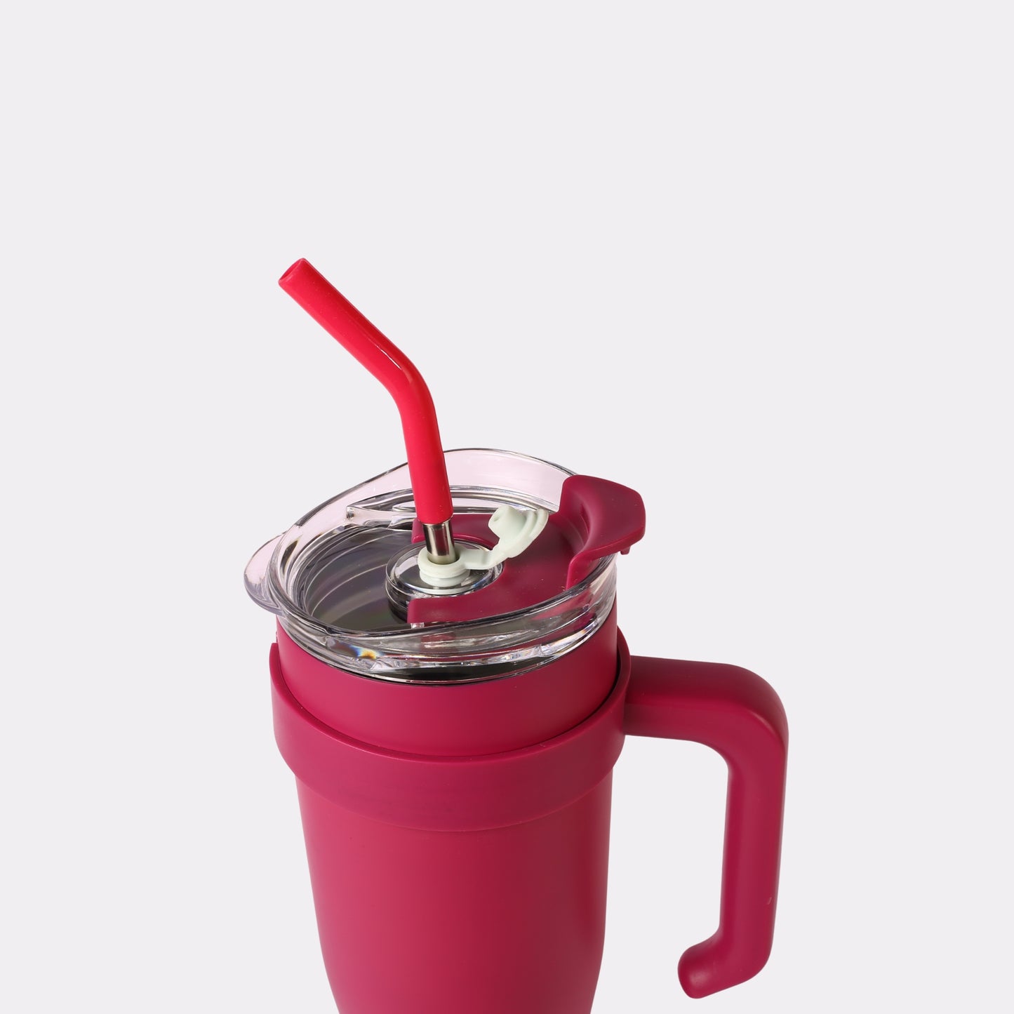 Best Custom Engraved Red Tumbler Gift Set in Canada – 3-Piece Insulated Stainless Steel Coffee Mugs with Straw & Handle