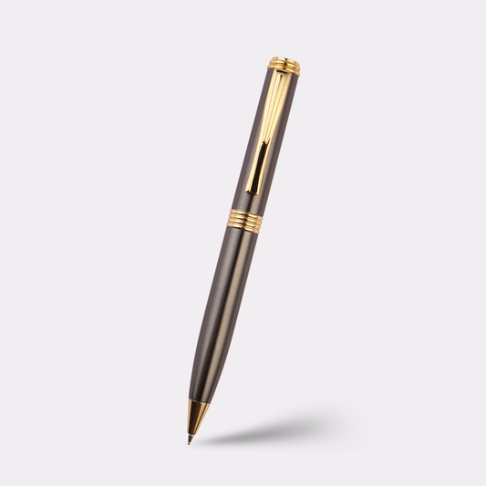 Engraved Gunmetal & Gold Pen – Premium Personalized Gift for Executives & Professionals