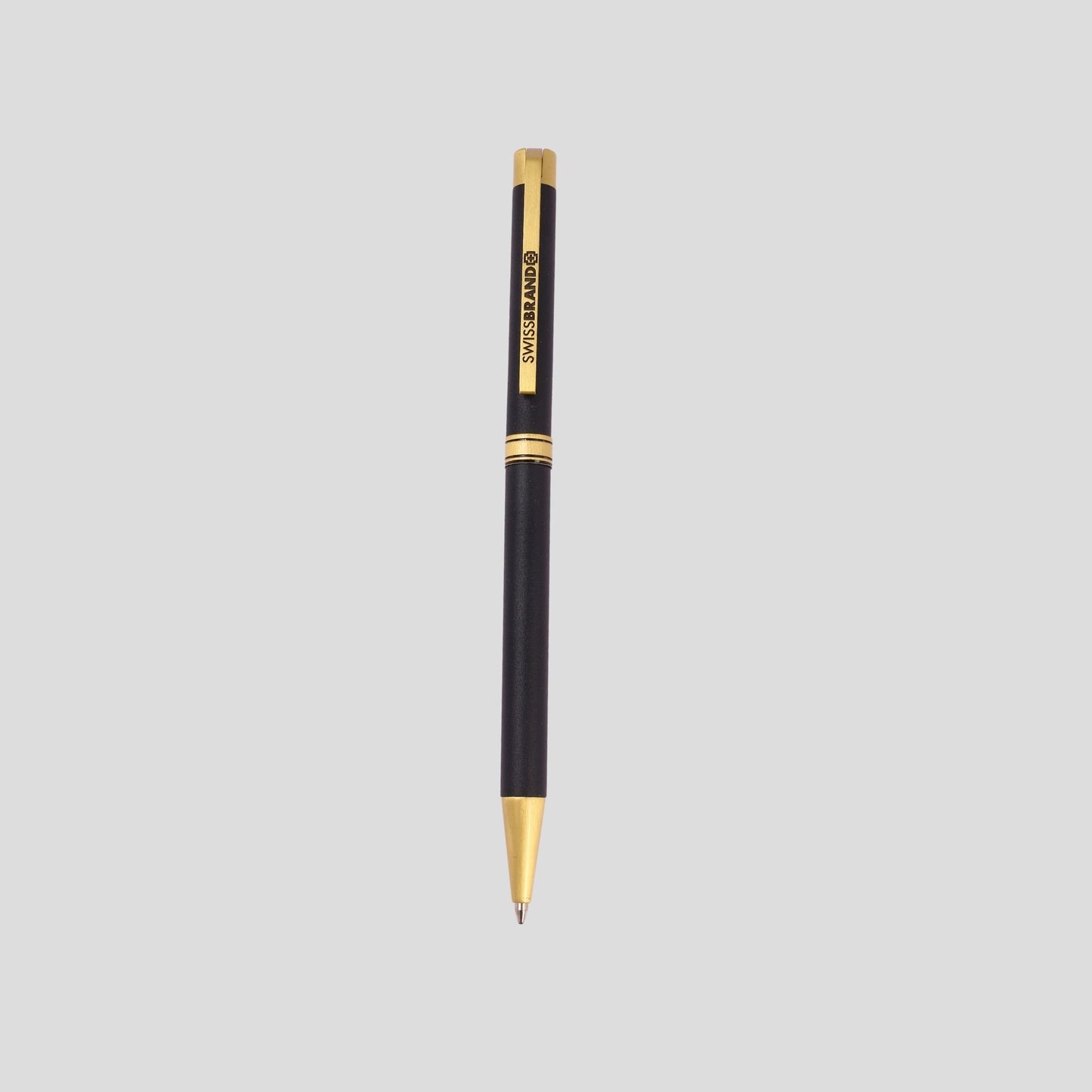 Custom Engraved Black & Gold SwissBrand Executive Pen – Gift Box Included