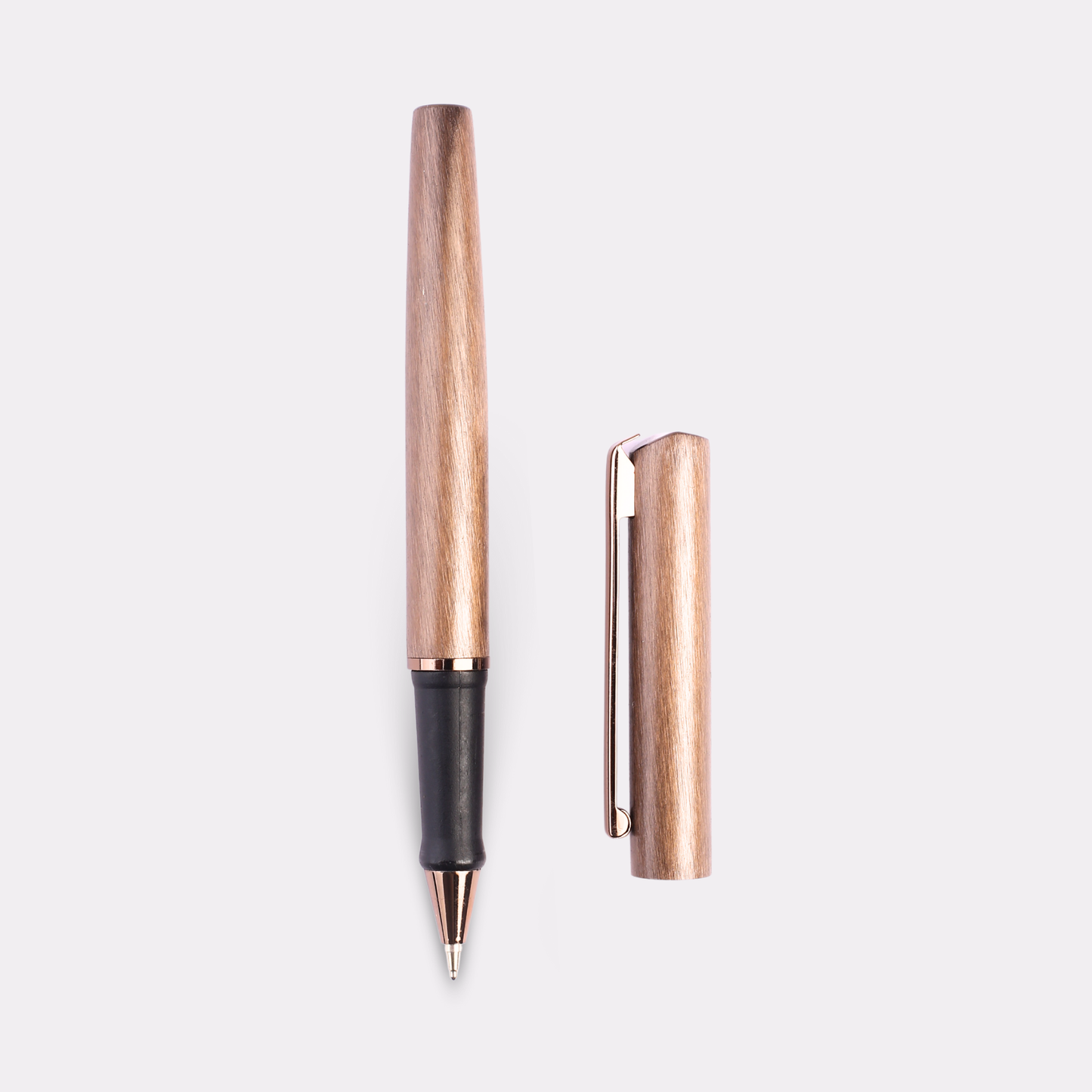 Engraved Wood Finish Metal Pen – Personalized Gift for Professionals & Writers