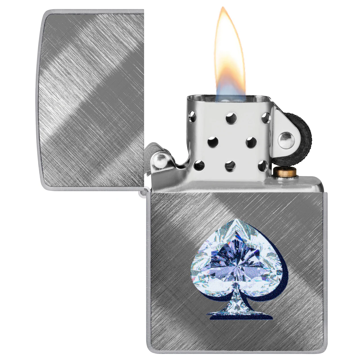Custom Engraved Zippo Lighter Canada – Ace of Spades Diamond Design | Personalized Gift for Him