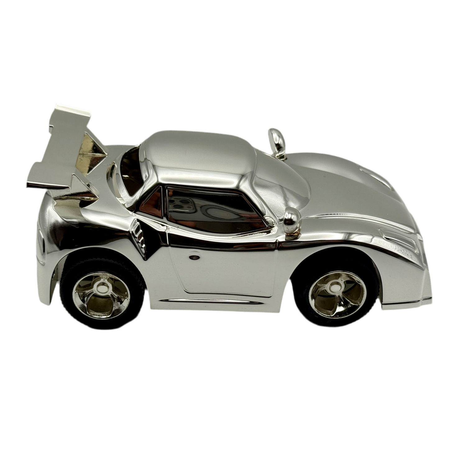 Engraved Keepsake Silver Sports Car – Luxury Collectible Gift