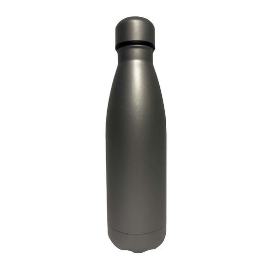 Engraved Stainless Steel Insulated Water Bottle – Matte Grey