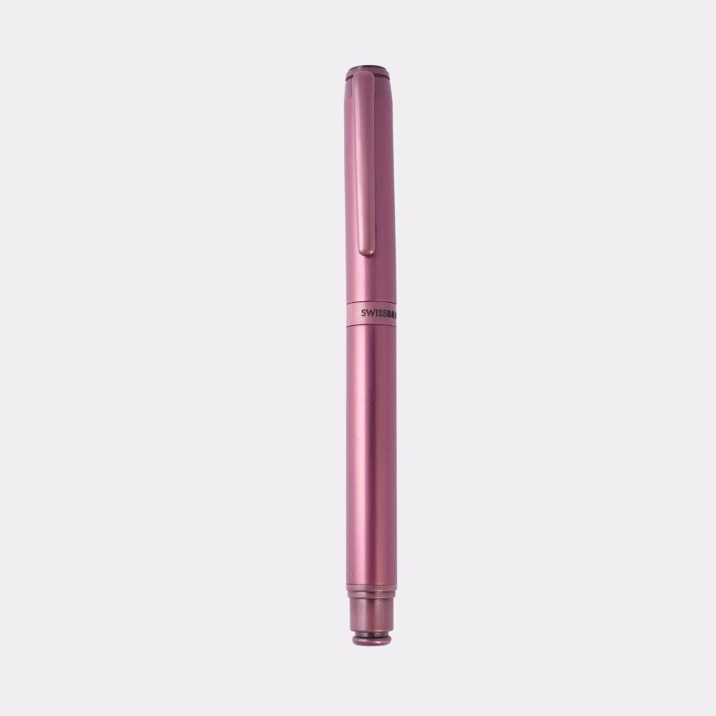 SwissBrand Pink Metallic Luxury Pen – Custom Engraved Gift for Her