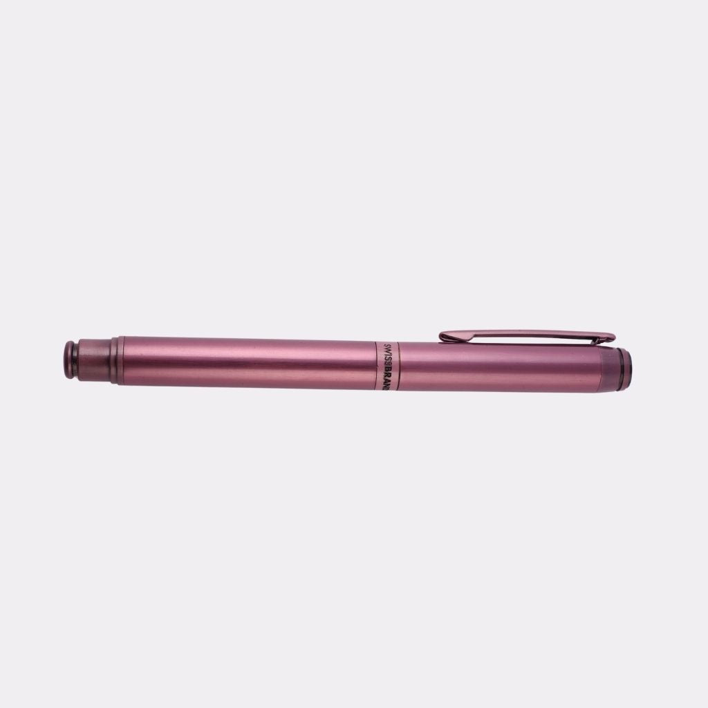SwissBrand Pink Metallic Luxury Pen – Custom Engraved Gift for Her