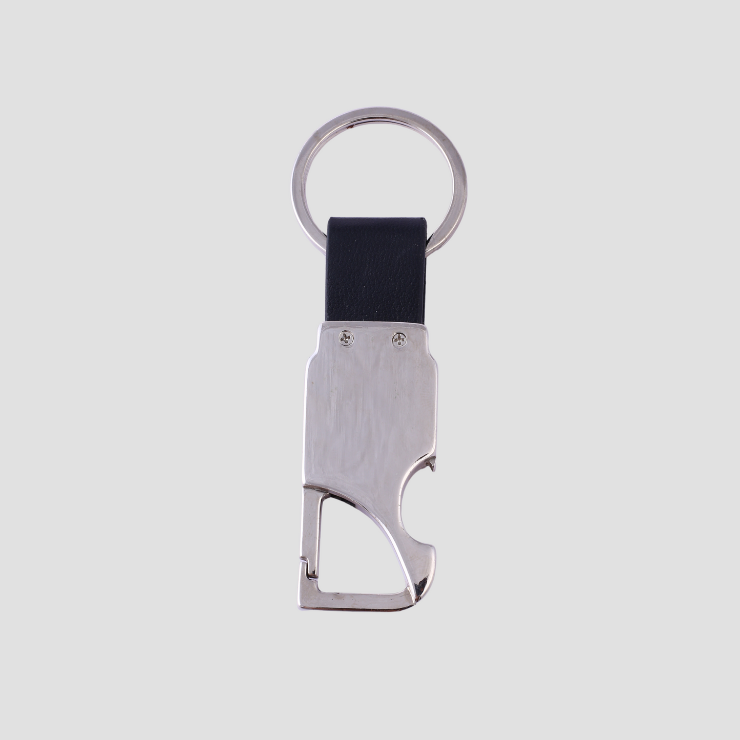 Personalized Carabiner Keychain with Leather Strap – Custom Engraved Multi-Tool Key Ring for Men & Everyday Use