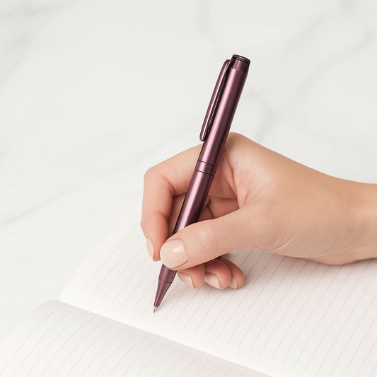 Shiny Plum SwissBrand Pen – Personalized Engraving | Gift Box Included