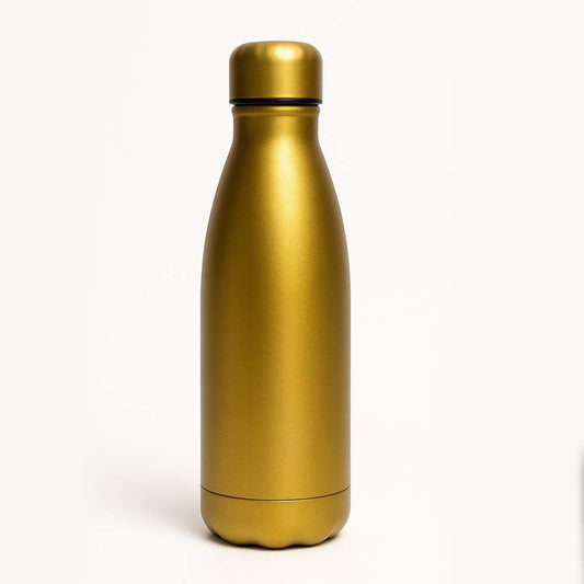 Personalized Gold Stainless Steel Insulated Water Bottle – Custom Engraved Reusable Drinkware